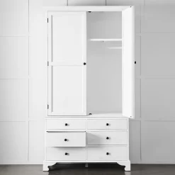 Roma Wardrobe - White -Fashion Furniture Store 1117257422 p