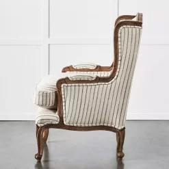 Khadi Hickory Stripe Armchair -Fashion Furniture Store 1117261024 c