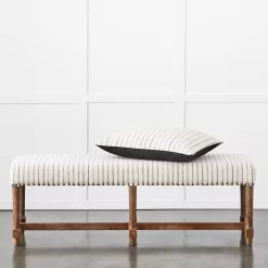 Khadi Hickory Stripe Bench 11 Khadi Hickory Stripe Bench -Fashion Furniture Store 1117261572 c