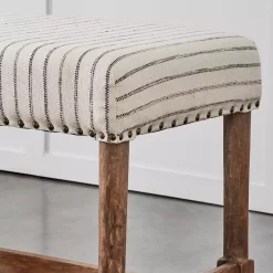 Khadi Hickory Stripe Bench 12 Khadi Hickory Stripe Bench -Fashion Furniture Store 1117261572 d