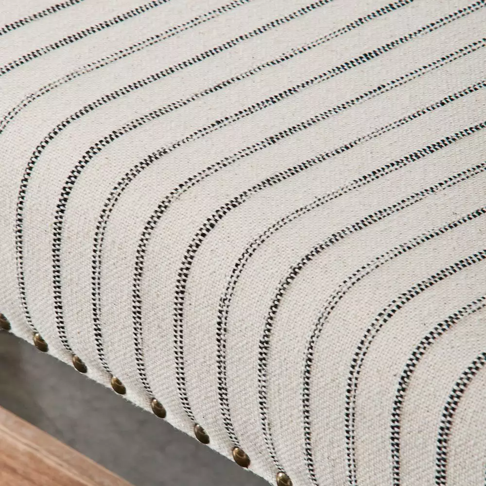 Khadi Hickory Stripe Bench 9 Khadi Hickory Stripe Bench - Image 7