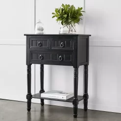 Elise 3 Drawer Bedside Table -Fashion Furniture Store 2010049 w